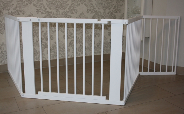 Schutzgitter Absperrgitter Türgitter Treppenschutzgitter V 319 cm weiß